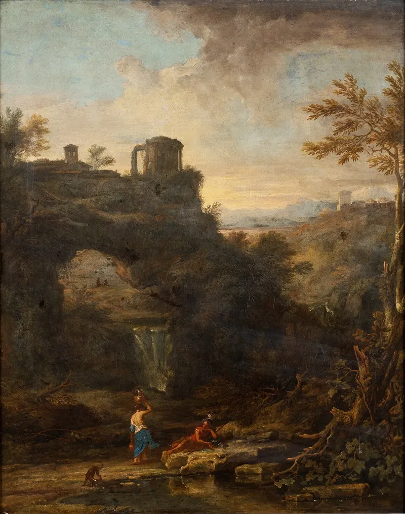 Landscape With A Tholos Wall Art by Alessio de Marchis - High-Resolution Digital Print
