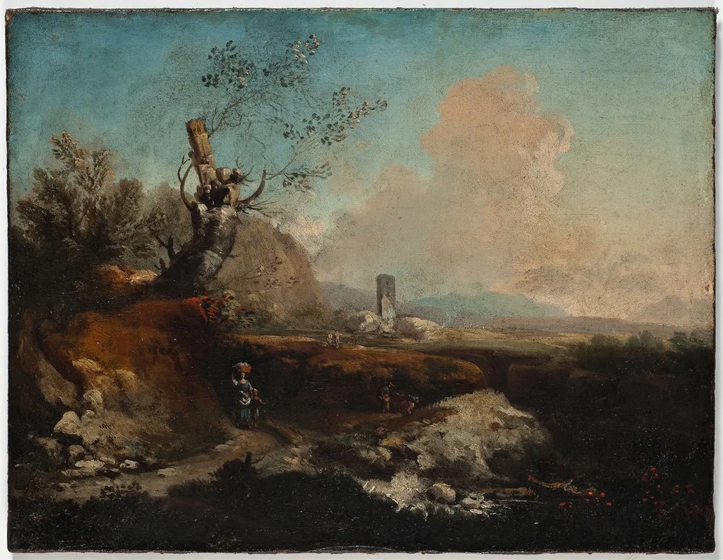 Landscape With A Tower Wall Art by Alessio de Marchis - High-Resolution Digital Print