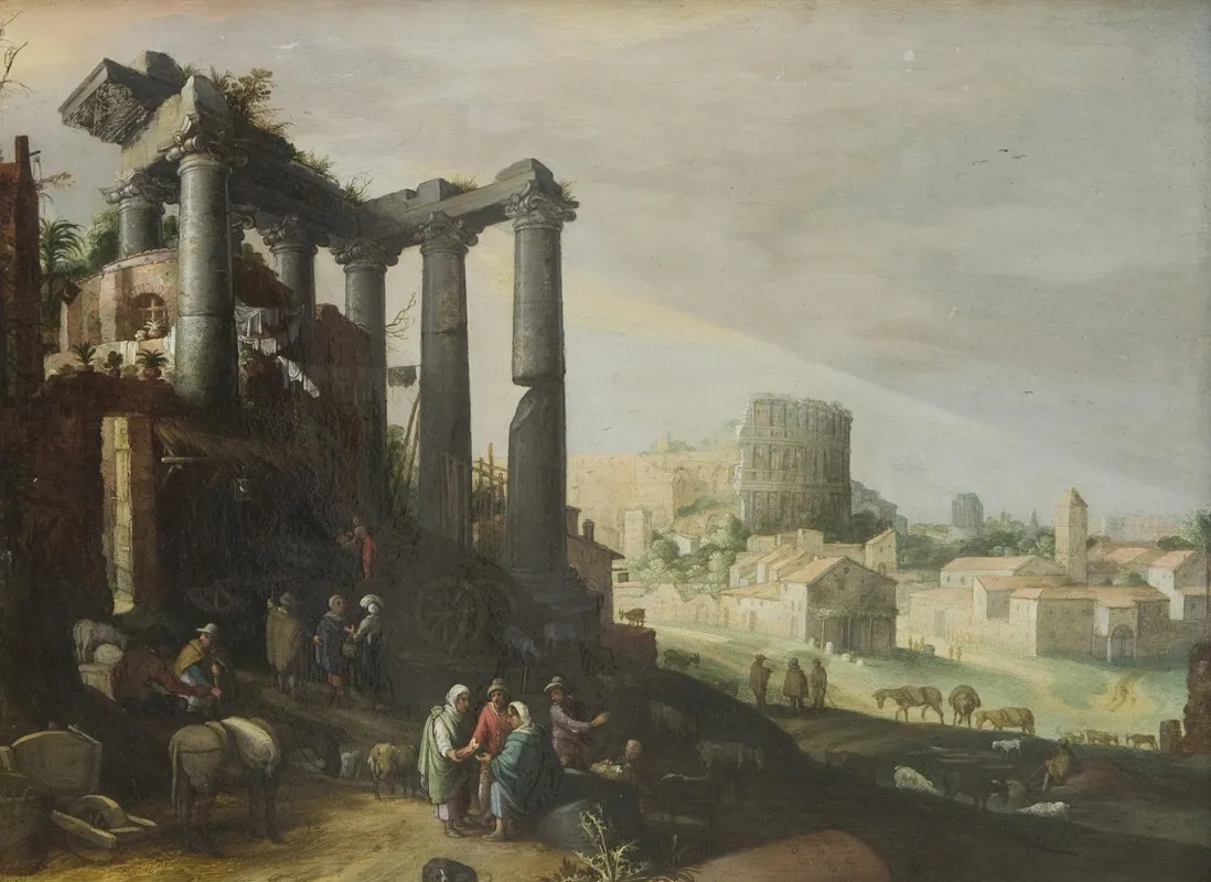 Landscape With A View Of Campo Vaccino In Rome