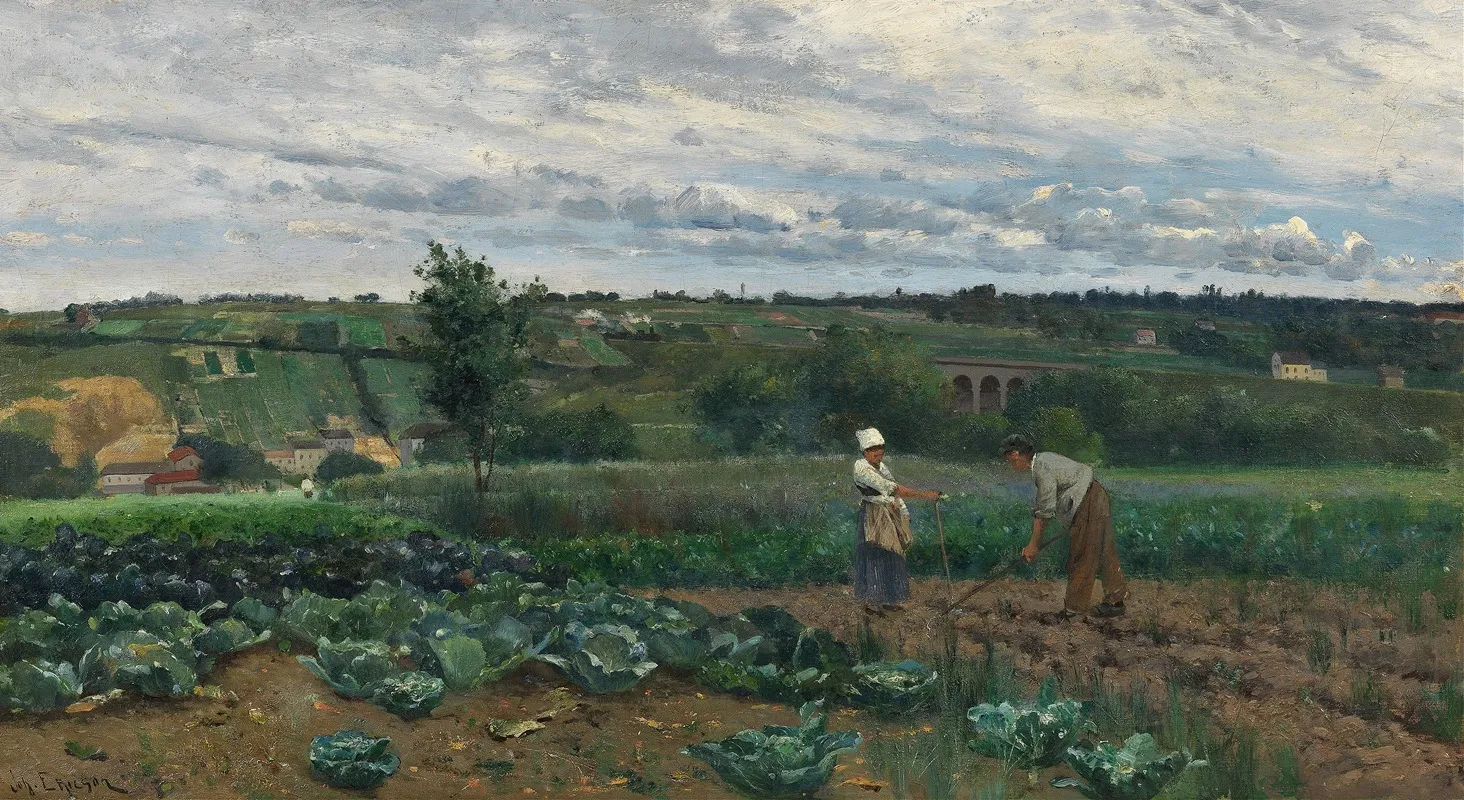 Landscape With Cabbage Patch Concarneau Wall Art by Johan Ericson - High-Resolution Digital Print