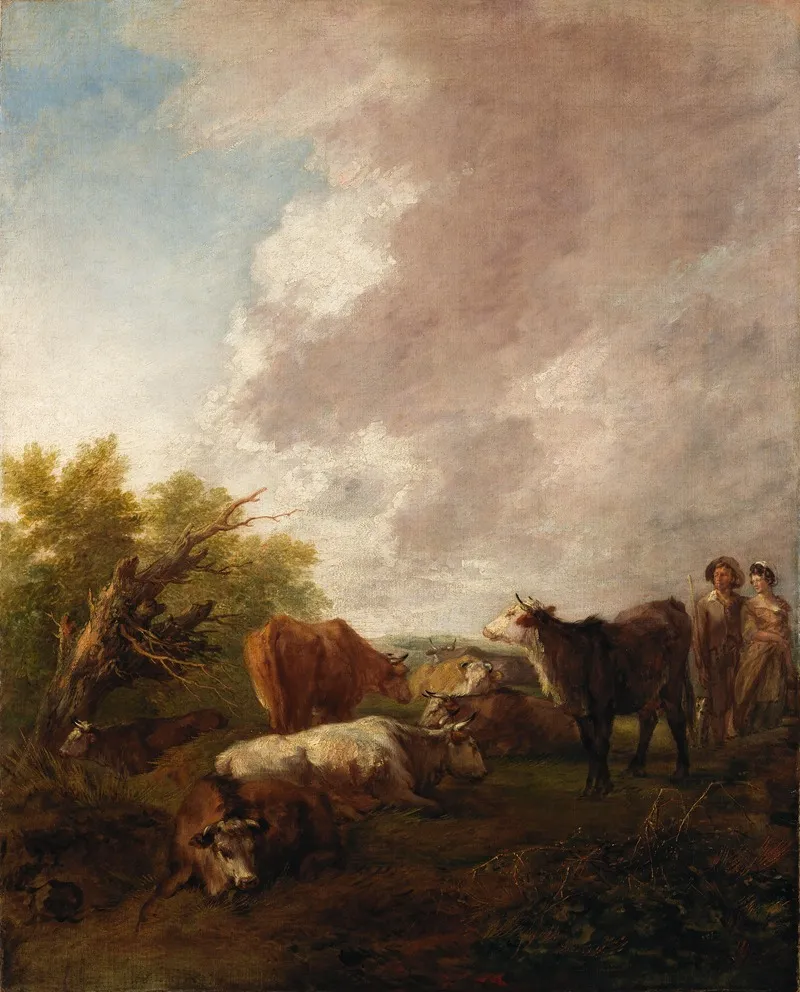 Landscape With Cattle 23 Wall Art by Thomas Gainsborough - High-Resolution Digital Print