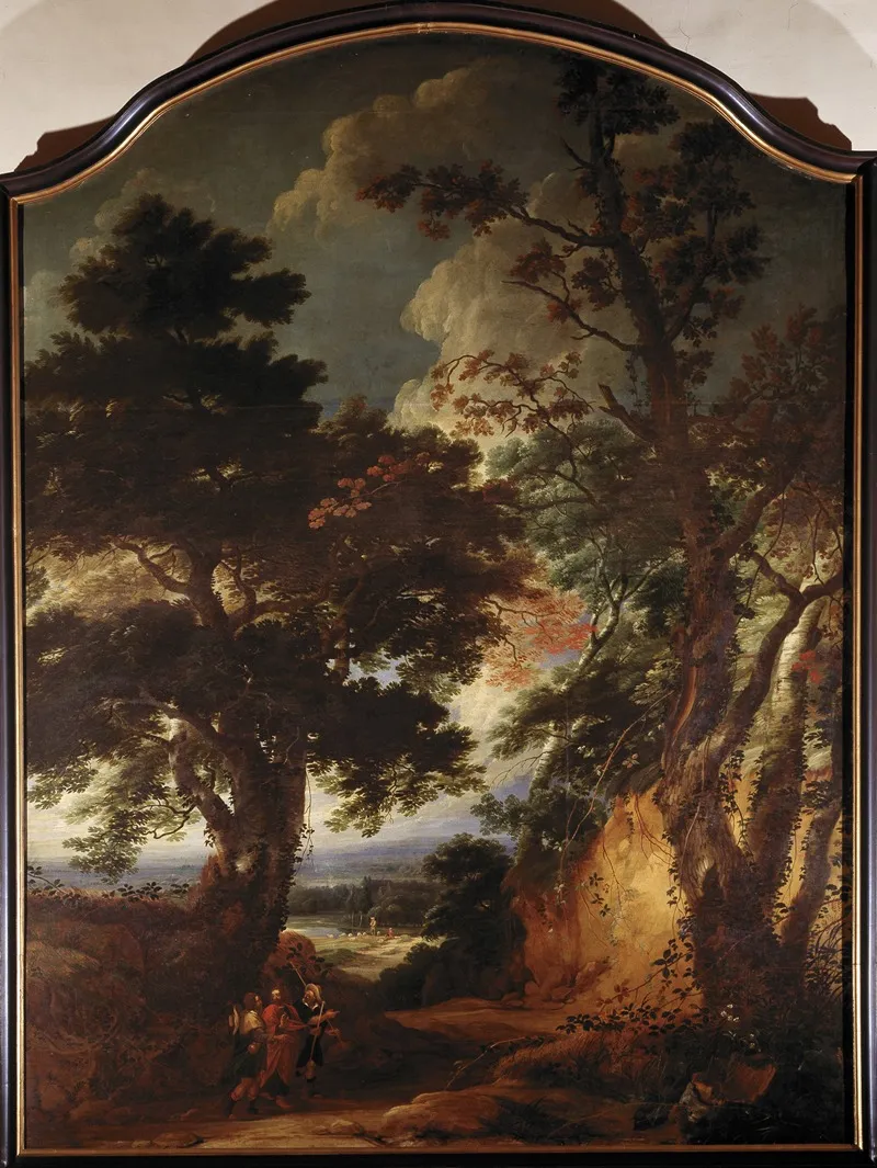 Landscape With Christ Wall Art by Lucas Achtschellinck - High-Resolution Digital Print