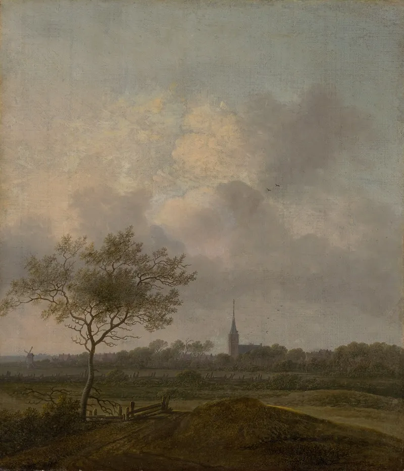 Landscape With Church In Rijswijck Wall Art by Anthonie Jansz. van der Croos - High-Resolution Digital Print