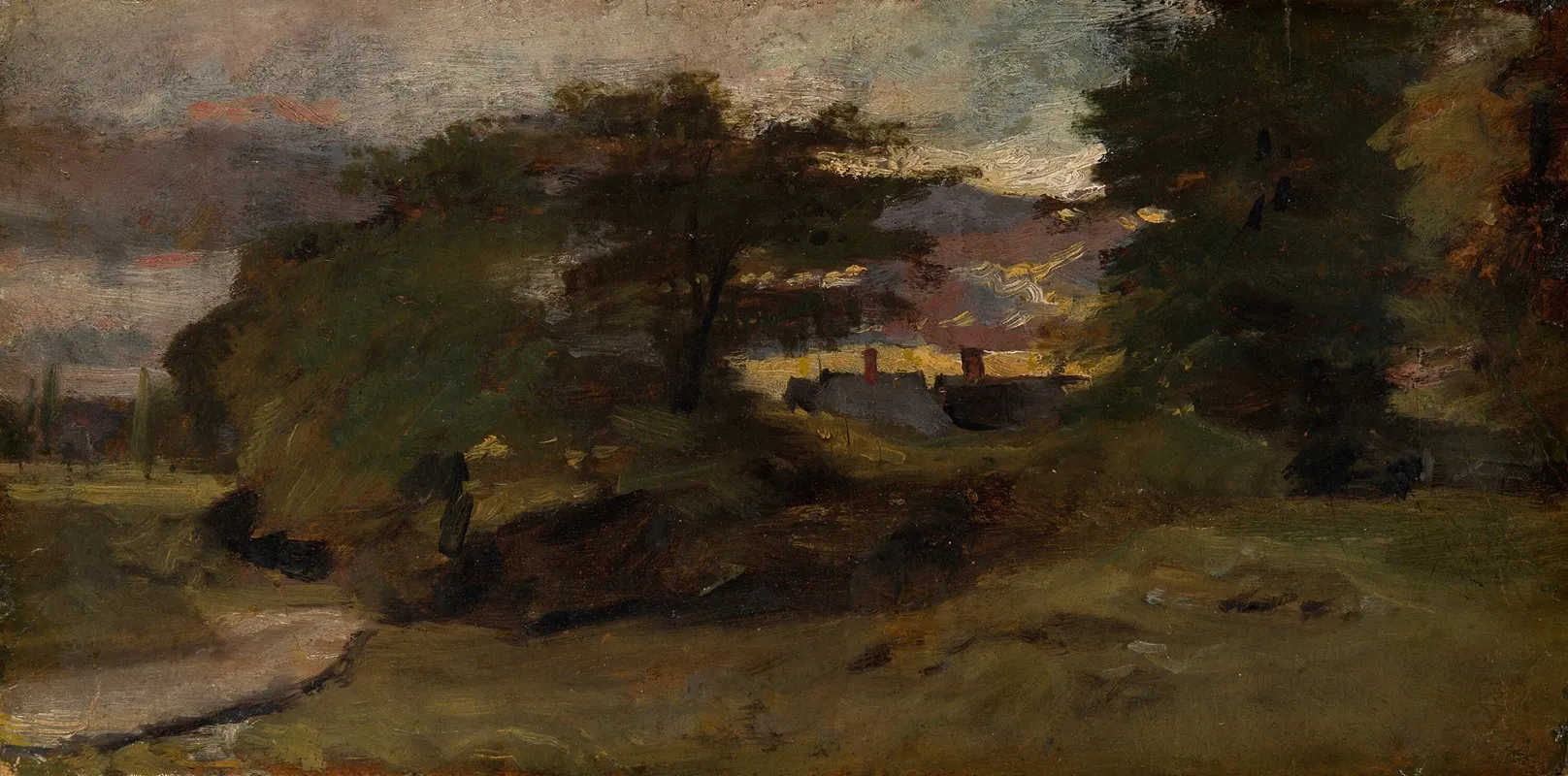 Landscape With Cottages 5 Wall Art by John Constable - High-Resolution Digital Print