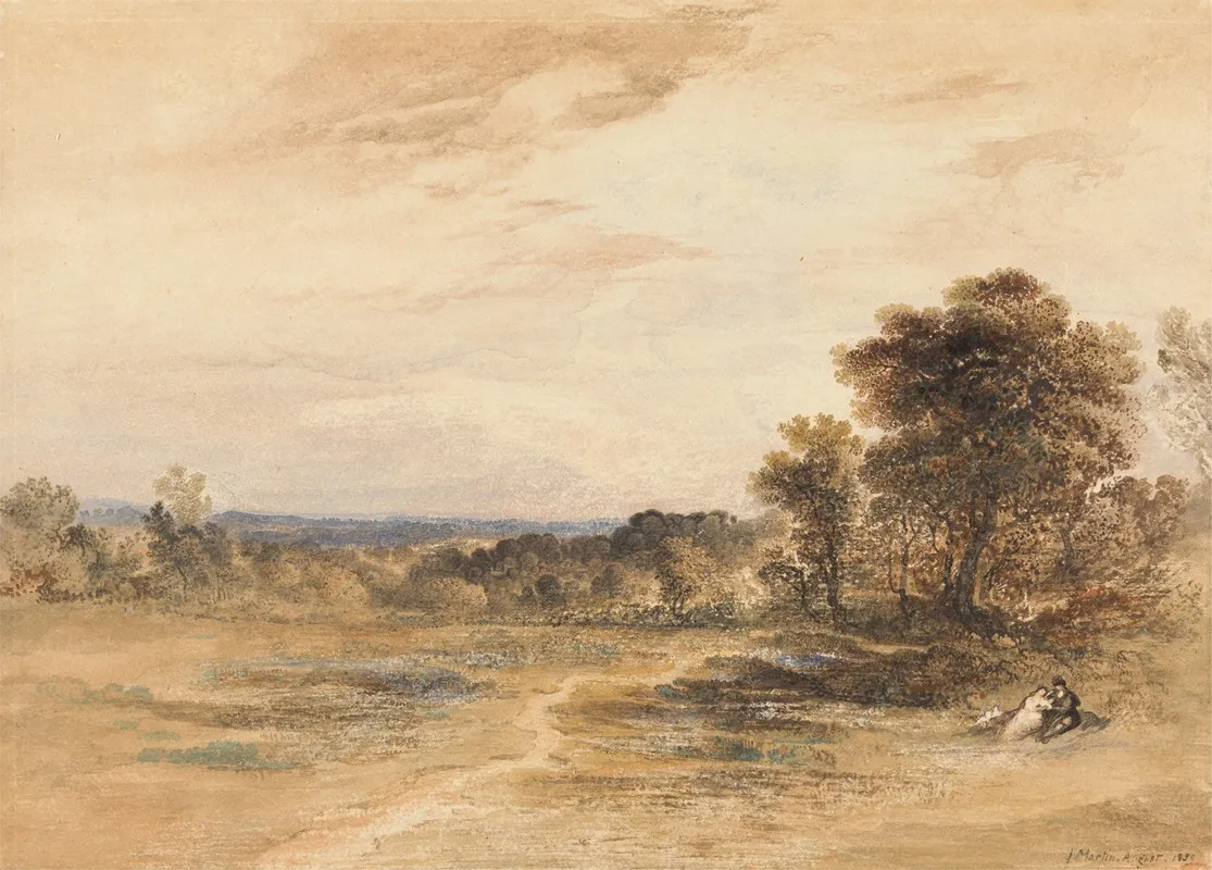 Landscape With Courting Couple
