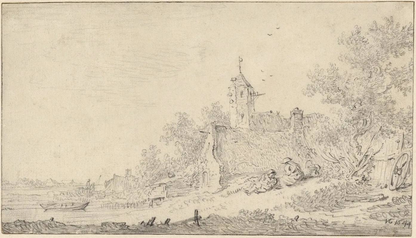 Landscape With Farmhouses And Figures