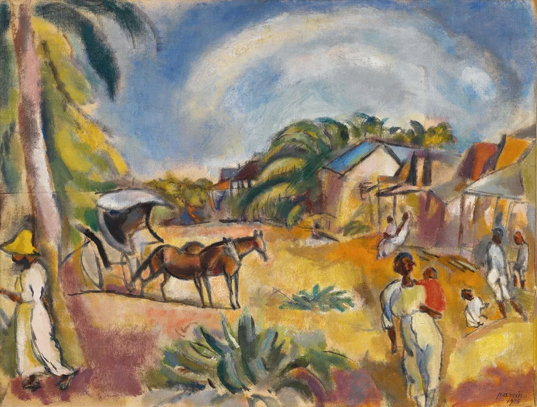 Landscape With Figures And Carriage
