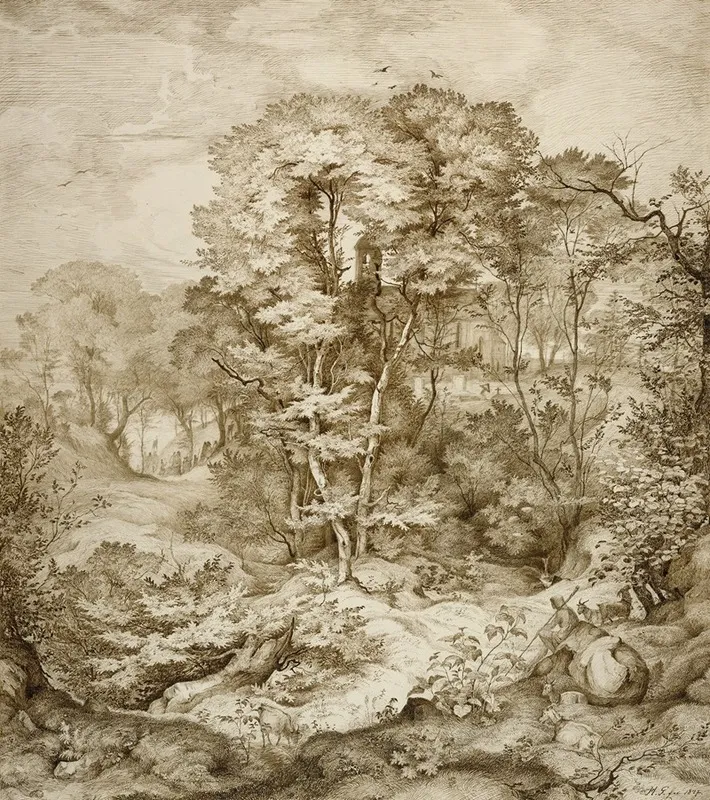 Landscape With Forest Chapel