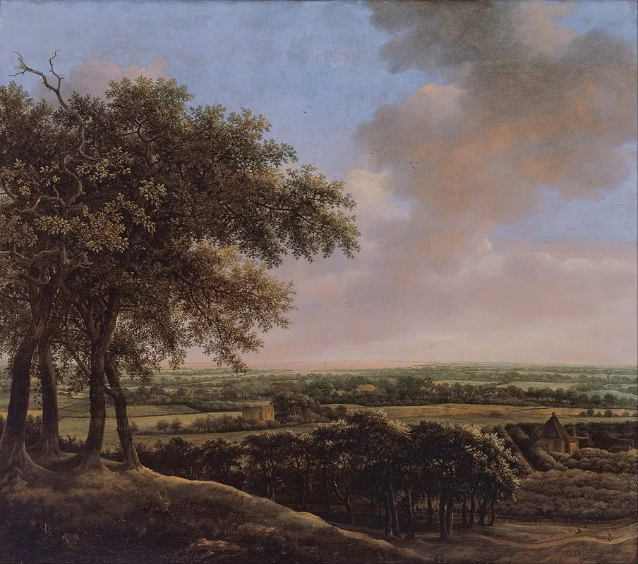 Landscape With Four Trees Wall Art by Jan Lagoor - High-Resolution Digital Print