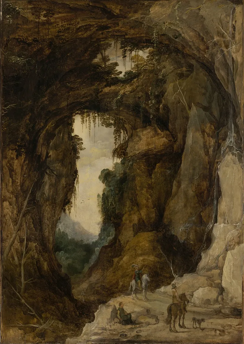 Landscape With Grotto And A Rider