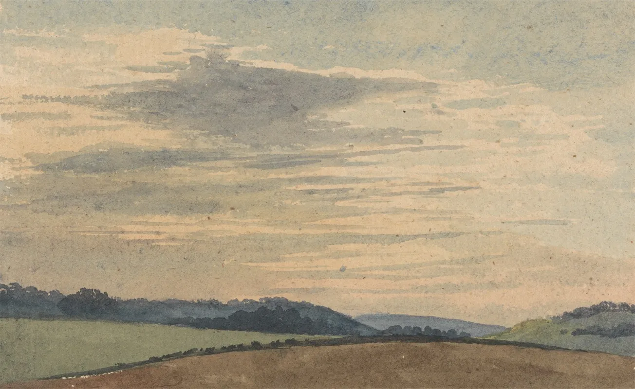 Landscape With Hills In The Distance Wall Art by David Charles Read - High-Resolution Digital Print