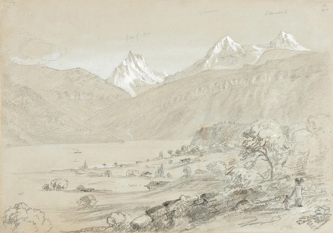 Landscape With Jungfrau Wall Art by Thomas Cole - High-Resolution Digital Print