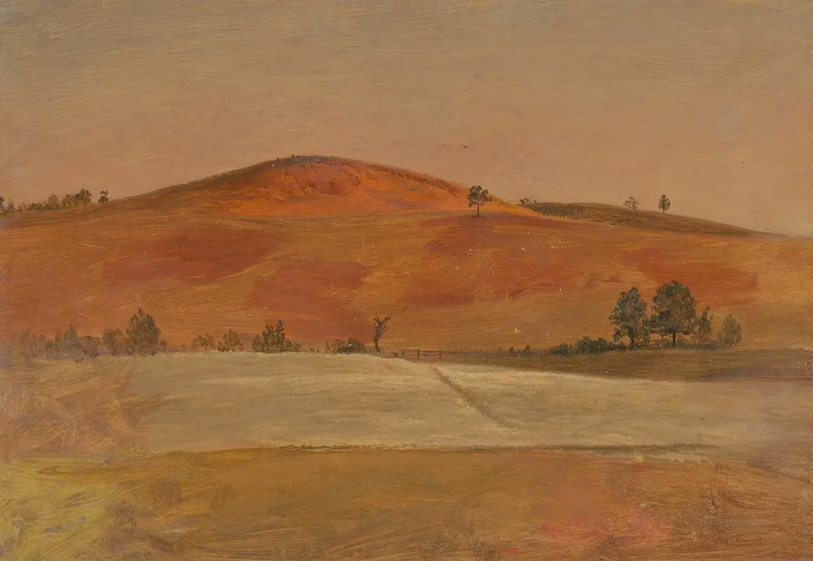 Landscape With Low Hill And Fields