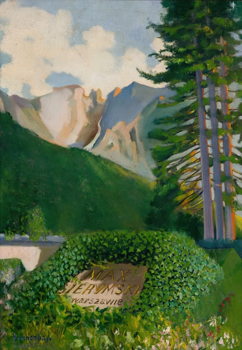 Landscape With Maksymilian Gierymskis Tomb Wall Art by Jakub Juszczyk - High-Resolution Digital Print