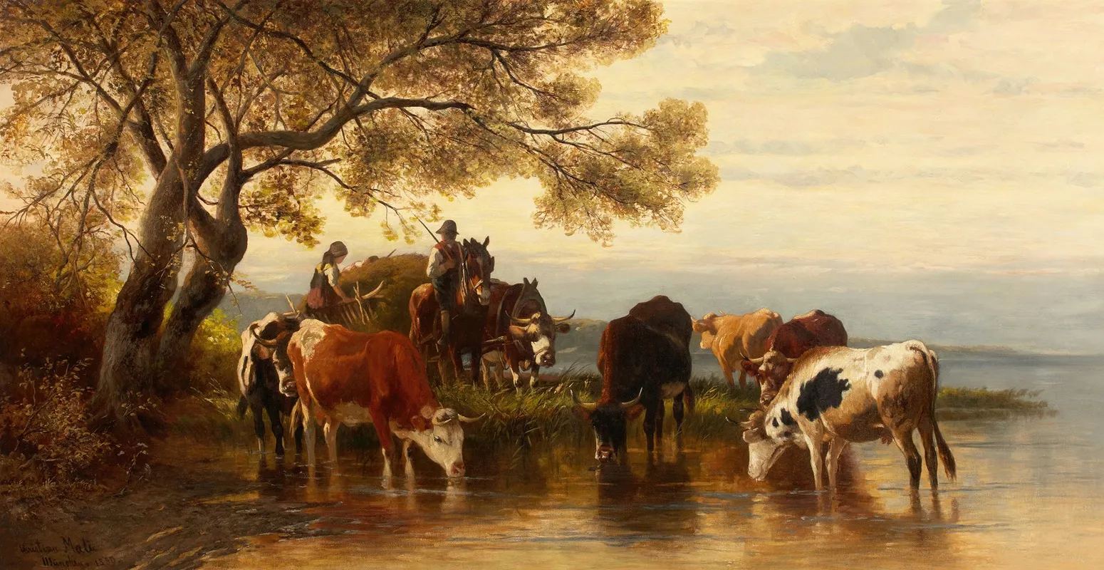 Landscape With Peasants And Cattle 2