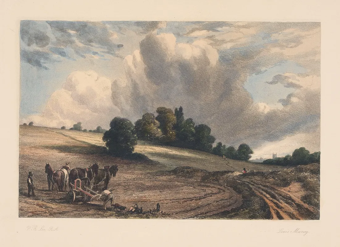 Landscape With Plowman Frederick Richard Lee