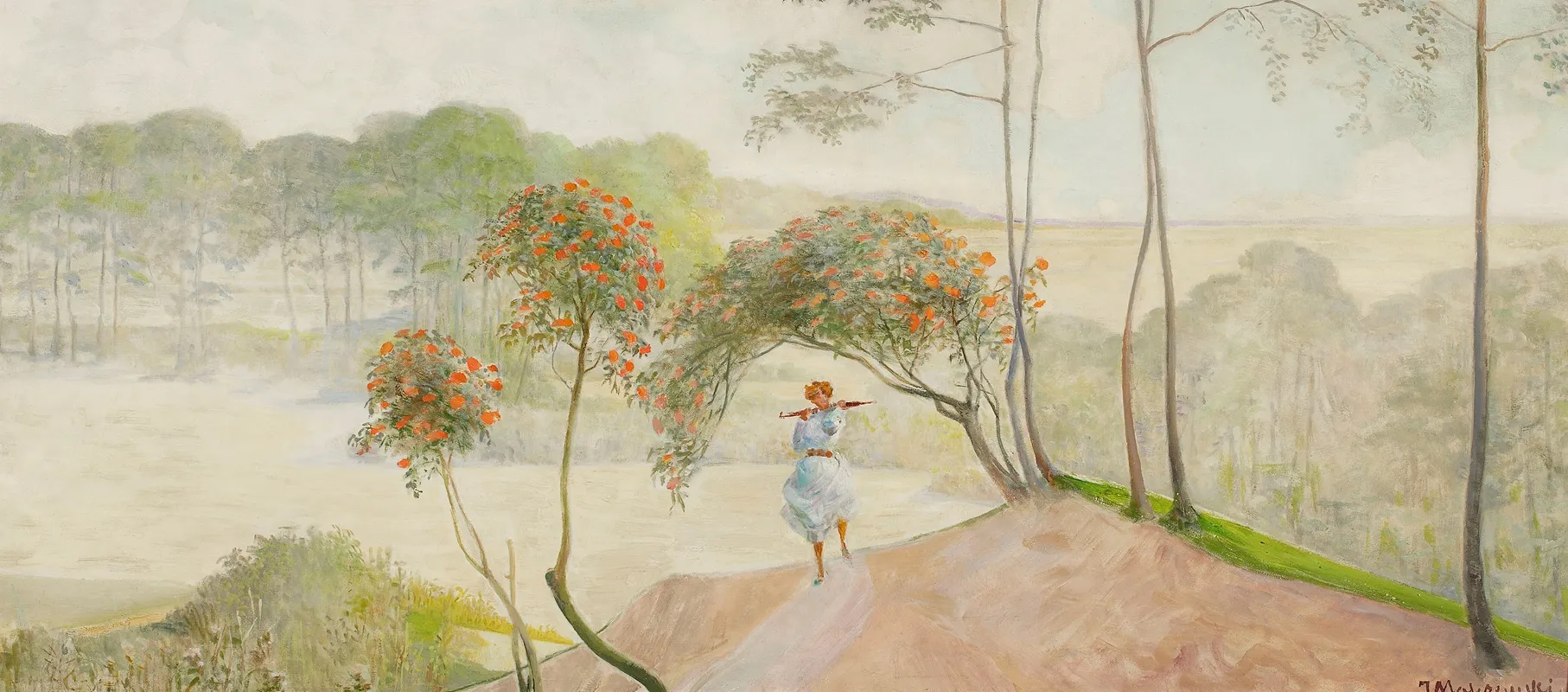 Landscape With Rowanberry Left Hand Section Of The Triptych Go To The Streams