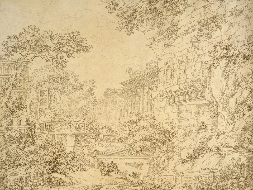 Landscape With Ruins 12 Wall Art by Ignazio Degotti - High-Resolution Digital Print