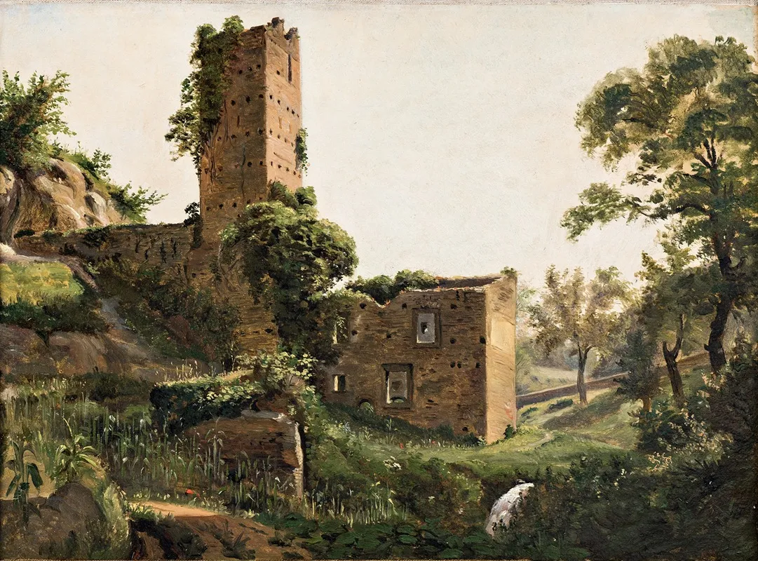 Landscape With Ruins 13 Wall Art by Wilhelm Marstrand - High-Resolution Digital Print