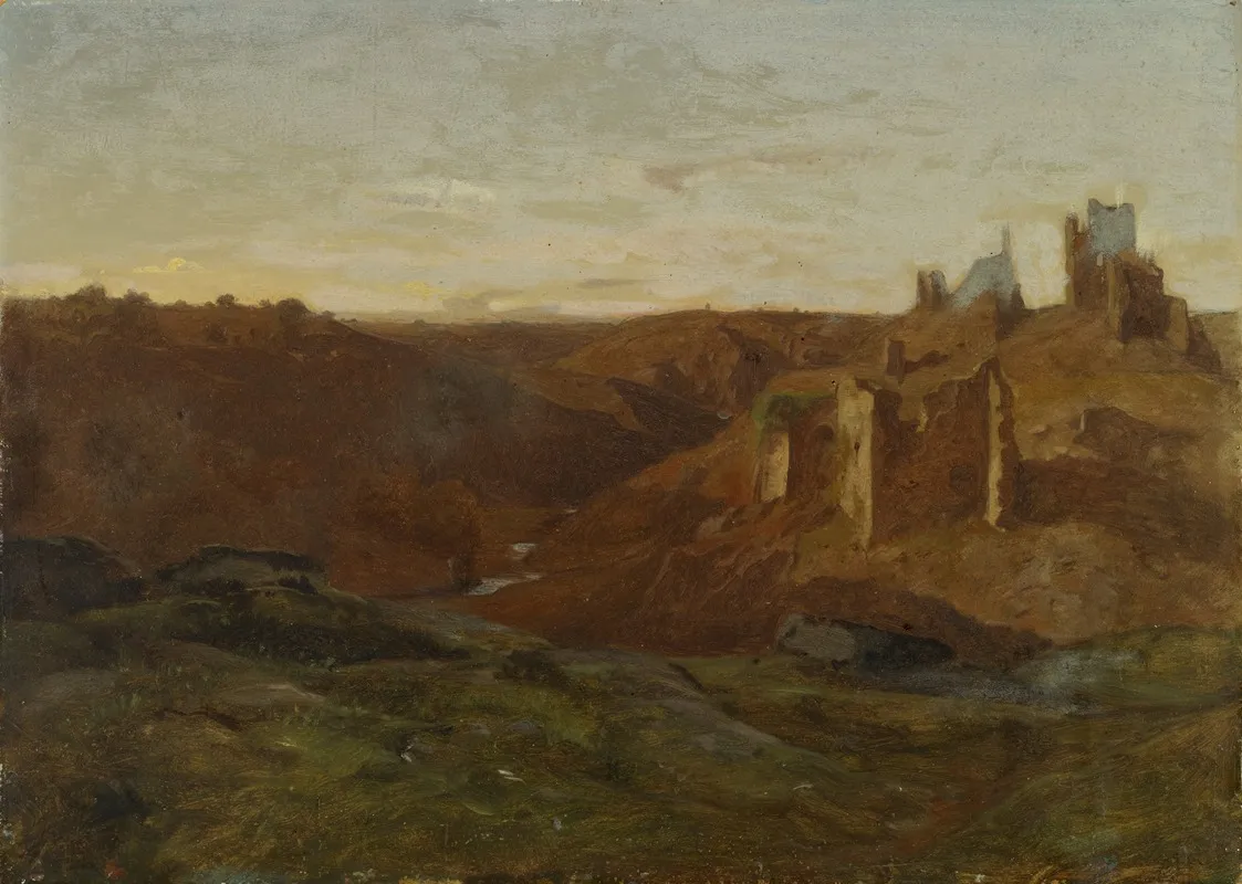 Landscape With Ruins 3 Wall Art by Gustave Castan - High-Resolution Digital Print