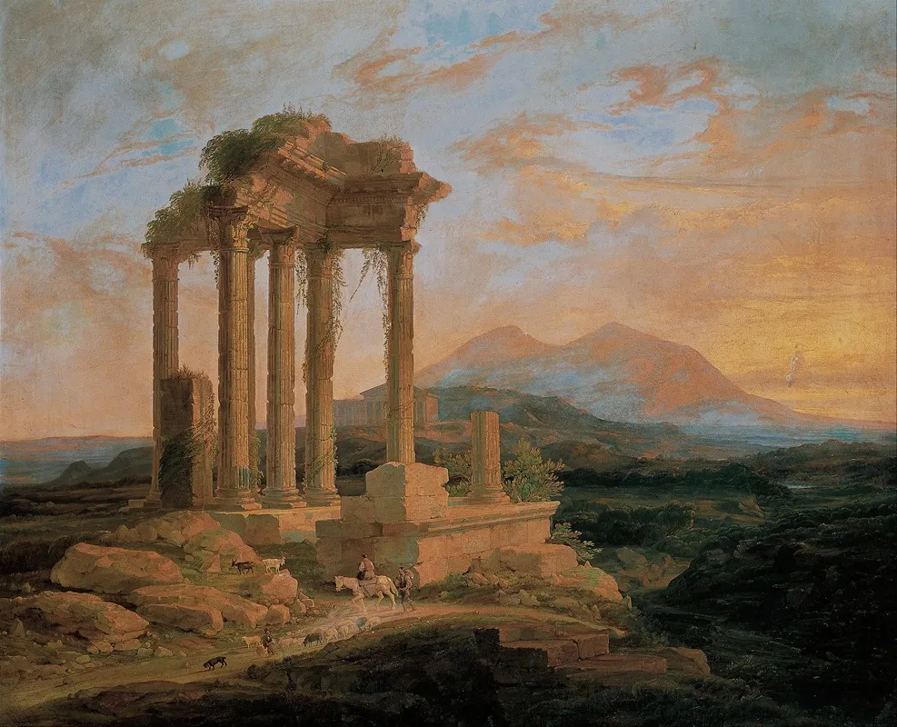 Landscape With Ruins 4 Wall Art by Lluís Rigalt - High-Resolution Digital Print