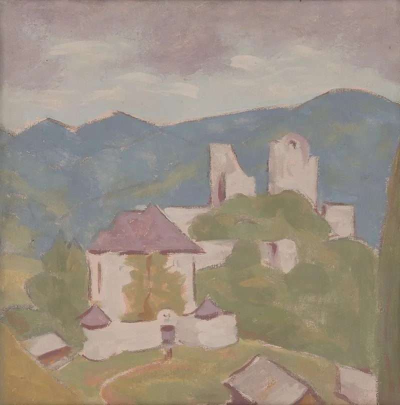 Landscape With Ruins 6 Wall Art by Milan Thomka Mitrovský - High-Resolution Digital Print