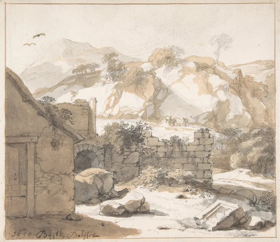 Landscape With Ruins 8 Wall Art by Gerbrand van den Eeckhout - High-Resolution Digital Print