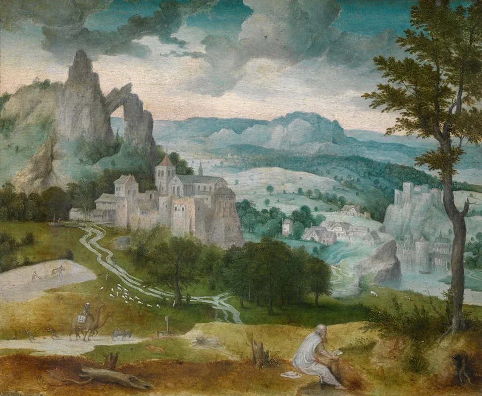Landscape With Saint Jerome Wall Art by Cornelis Massijs - High-Resolution Digital Print