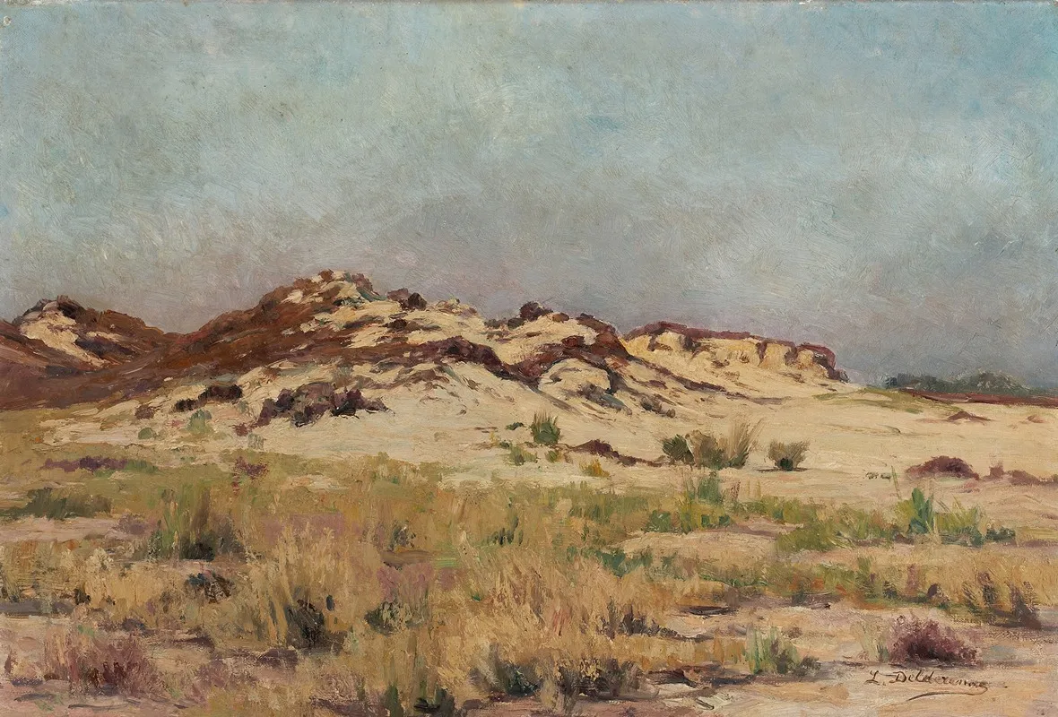 Landscape With Sand Dunes Wall Art by Leon Delderenne - High-Resolution Digital Print