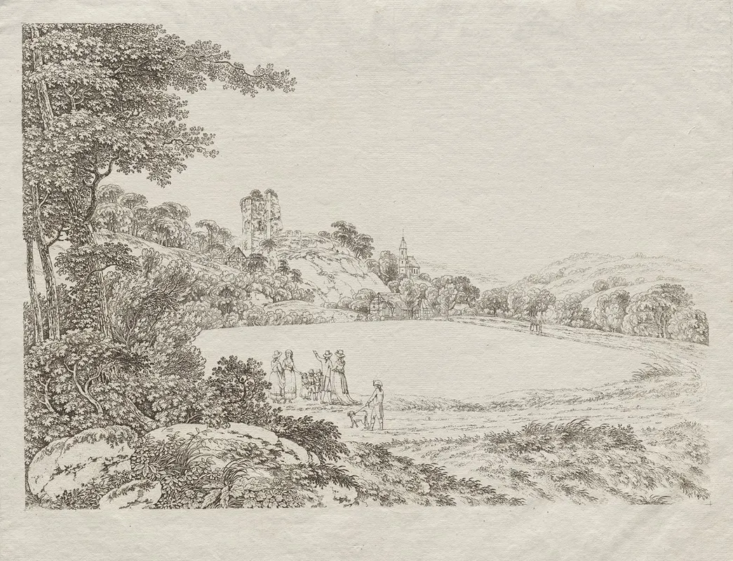 Landscape With Tharandt Castle Ruins