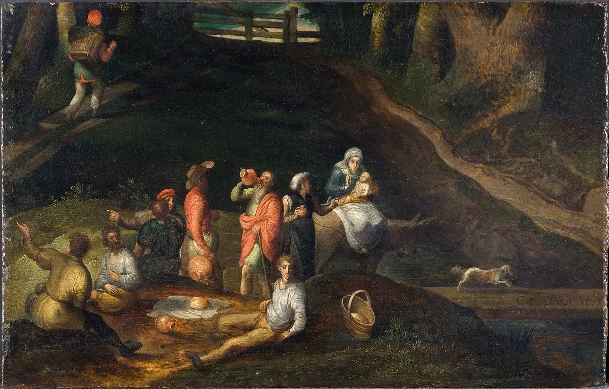 Landscape With The Holy Family