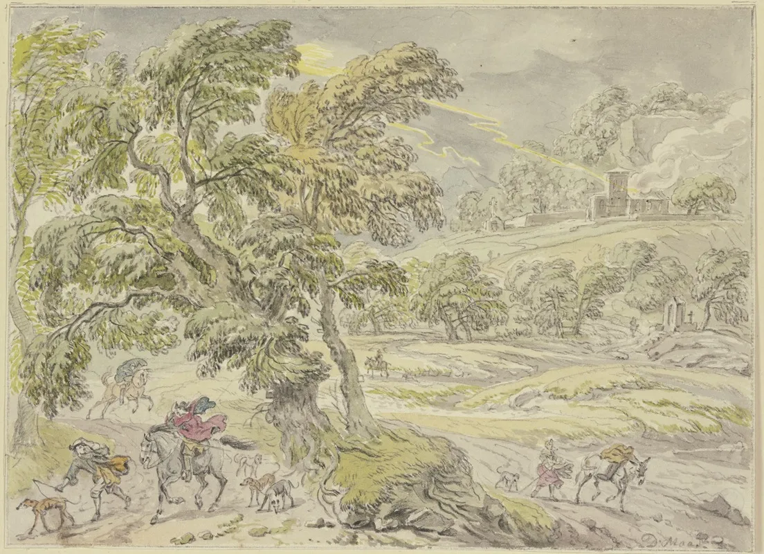 Landscape With Thunderstorms