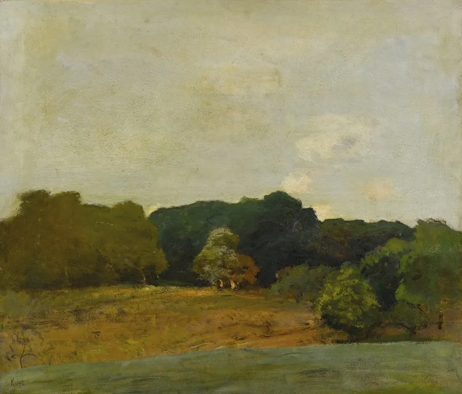 Landscape With Trees 13 Wall Art by Frederick William Kost - High-Resolution Digital Print