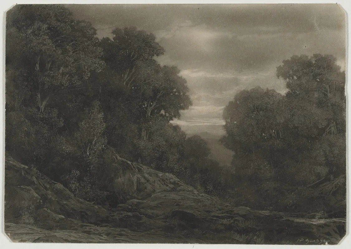 Landscape With Trees 26 Wall Art by Jean-Philippe George - High-Resolution Digital Print