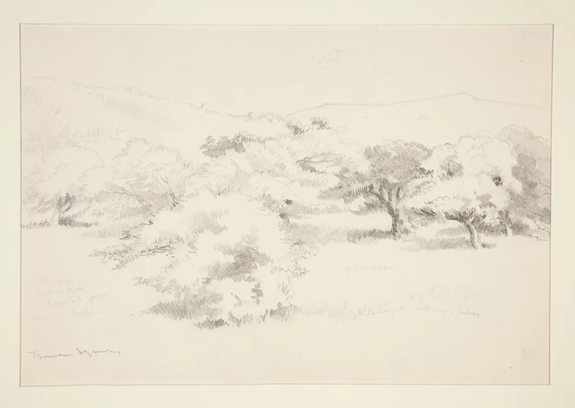 Landscape With Trees 9 Wall Art by Truman Seymour - High-Resolution Digital Print