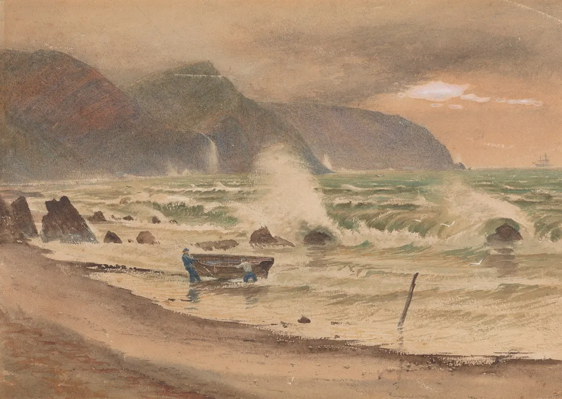 Landscape With Two Men And A Boat