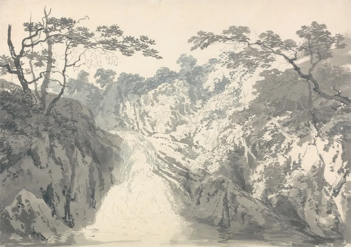 Landscape With Waterfall 8 Wall Art by Joseph Mallord William Turner - High-Resolution Digital Print