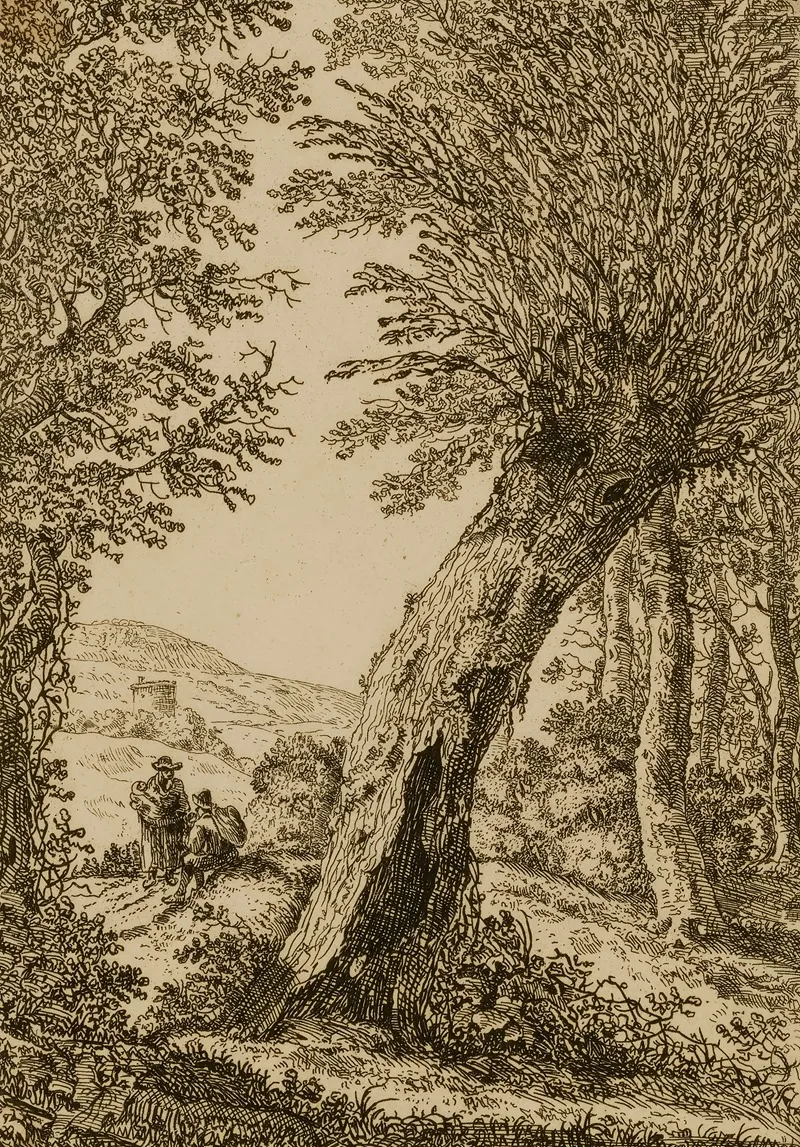 Landscape With Willow Wall Art by Wilhelm von Bemmel - High-Resolution Digital Print