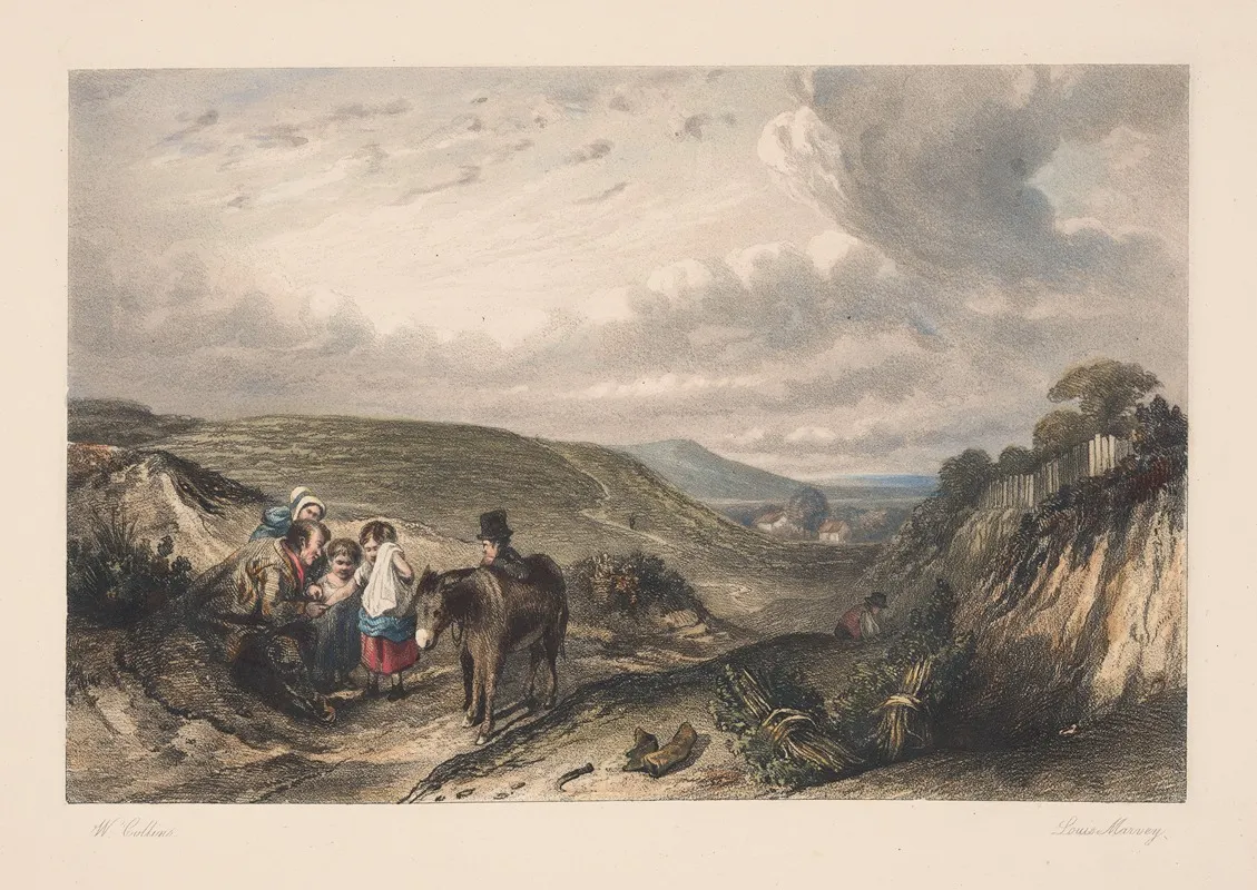 Landscape With Woodgatherers William Collins