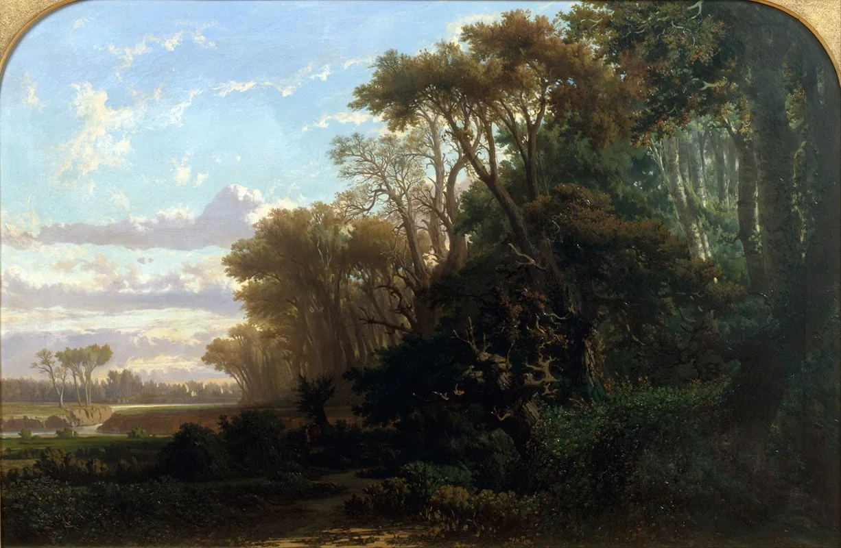 Landscape With Woods Wall Art by Lluís Rigalt - High-Resolution Digital Print
