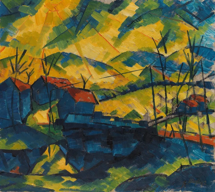Landschaft 43 Wall Art by Fritz Schaefler - High-Resolution Digital Print