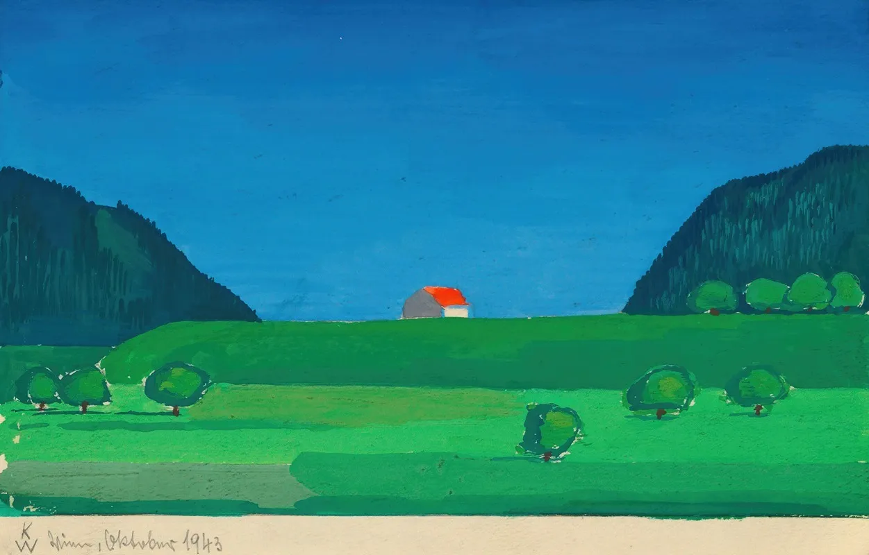 Landschaft 4 Wall Art by Karl Wiener - High-Resolution Digital Print