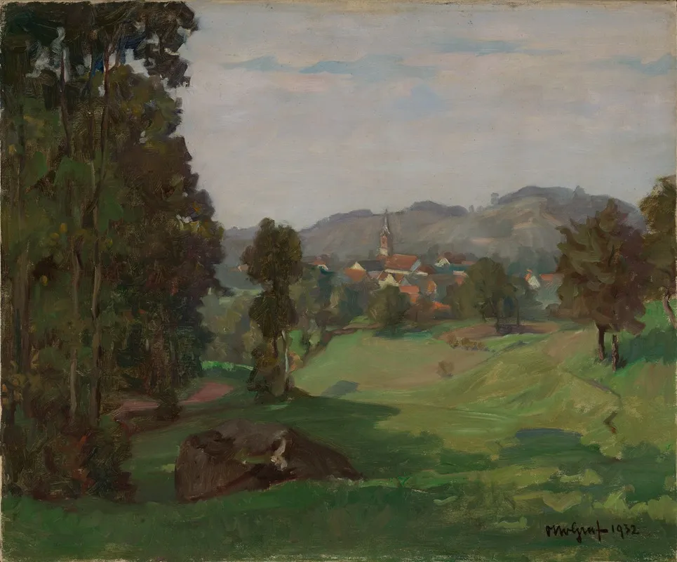 Landschaft Bei Sasbachwalden Wall Art by Otto Graf - High-Resolution Digital Print
