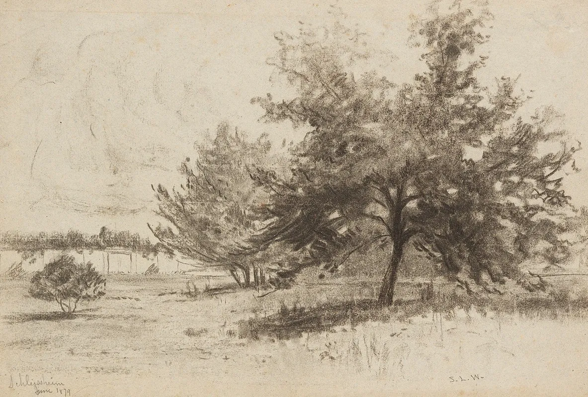 Landschaft Bei Schleisheim Wall Art by Sion Longley Wenban - High-Resolution Digital Print