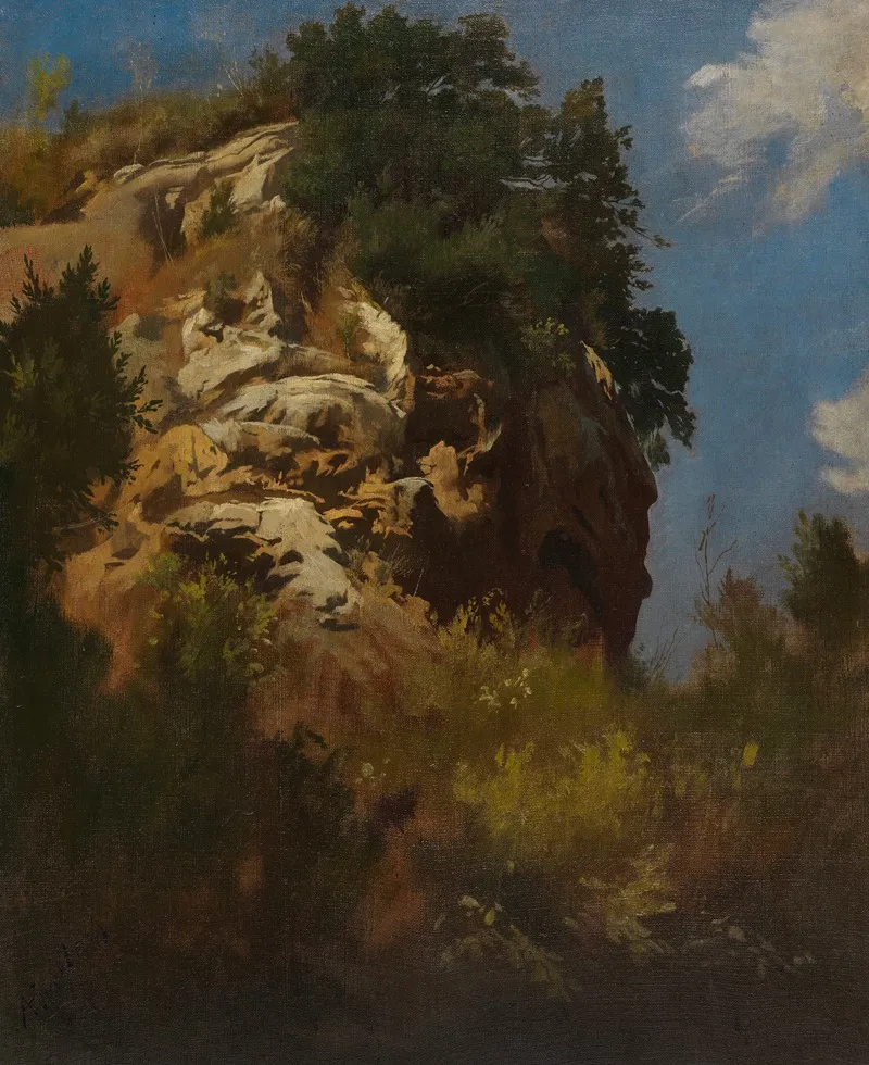 Landschaft Felsgestein Wall Art by Anselm Feuerbach - High-Resolution Digital Print