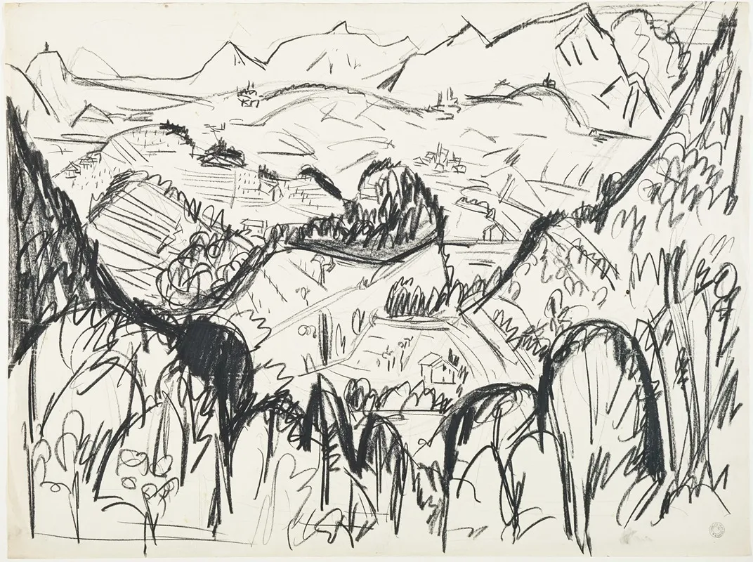 Landschaft Im Tessin Wall Art by Hermann Scherer - High-Resolution Digital Print