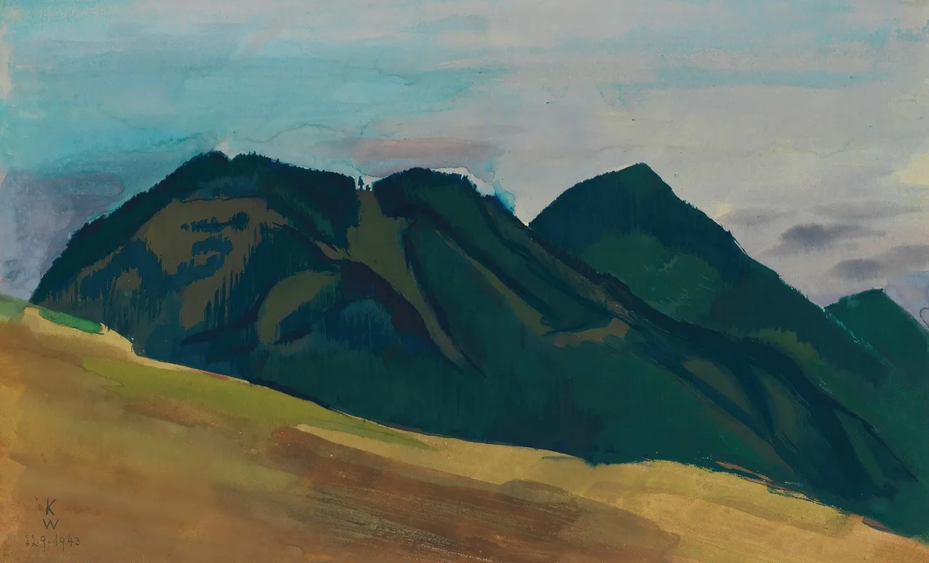 Landschaft In Der Obersteiermark Wall Art by Karl Wiener - High-Resolution Digital Print