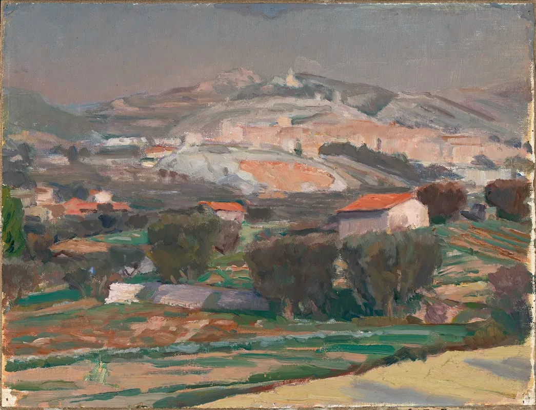 Landschaft In Der Provence Wall Art by Ernst Benedikt Noether - High-Resolution Digital Print