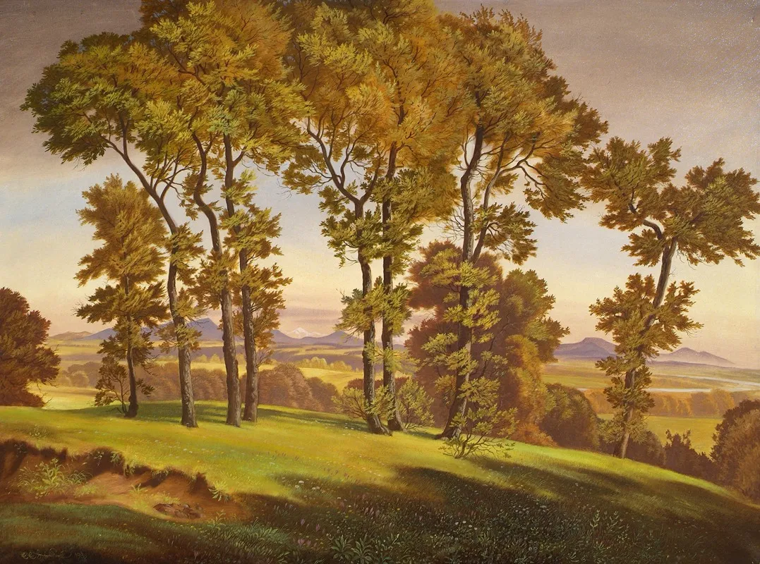 Landschaft Mit Baumen Wall Art by Emil Ernst Heinsdorff - High-Resolution Digital Print