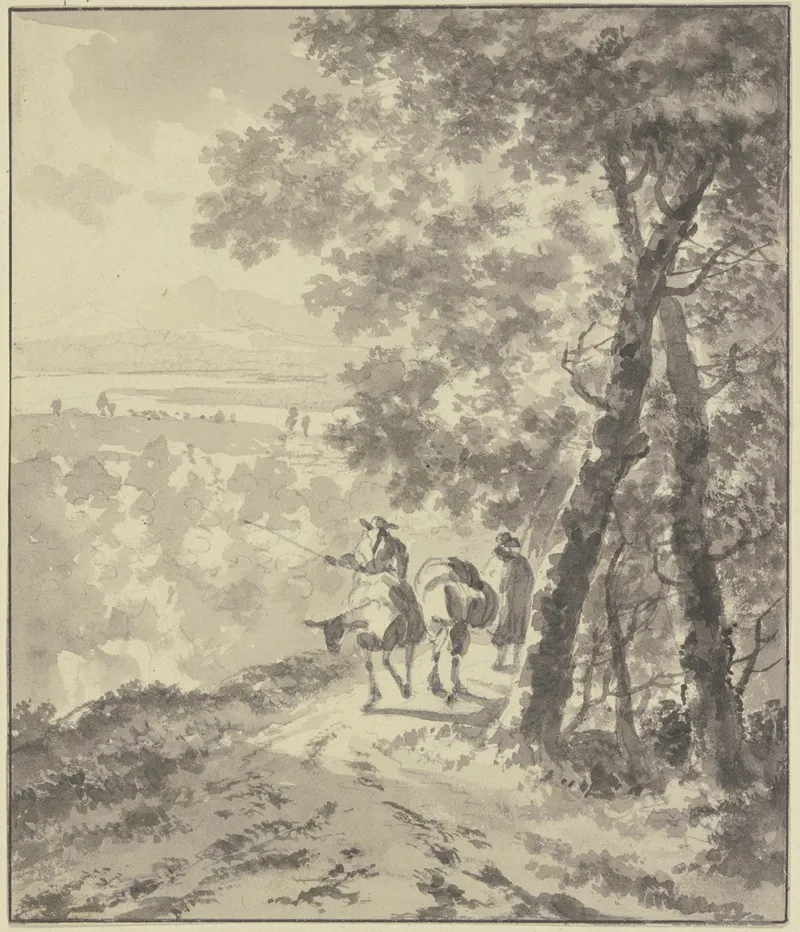 Landschaft Mit Maultiertreibern